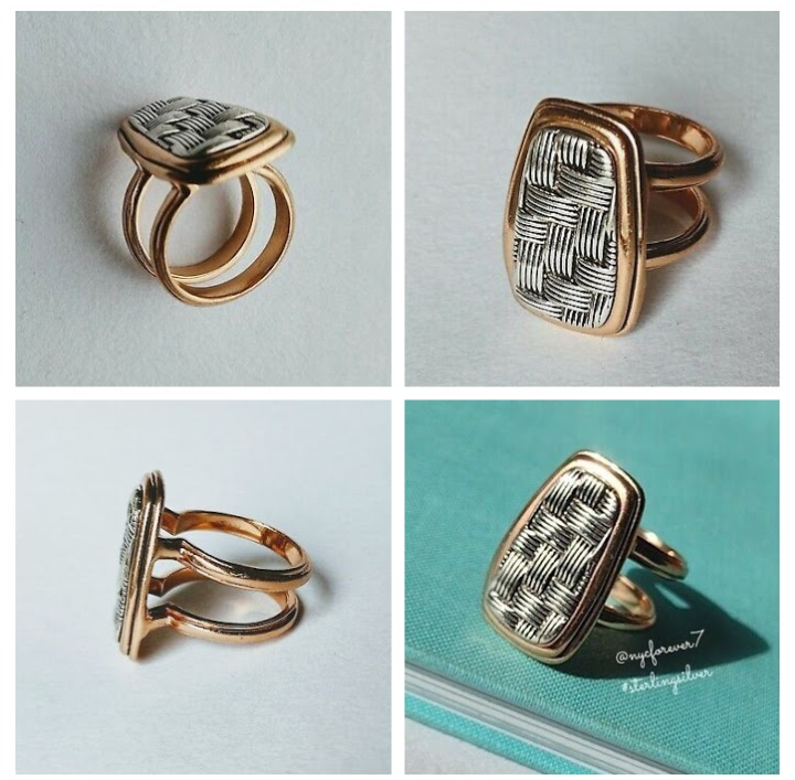 nycforever7's tweet photo. #unisex #jewelry
Sterling #Silver #Copper #Lattice #BasketWeave Textured Ring Double Banded Marked #Barse #925

Shop https://t.co/cuJY5J4dcy
https://t.co/zMNNRLNvSx https://t.co/q9OGa4TFlN