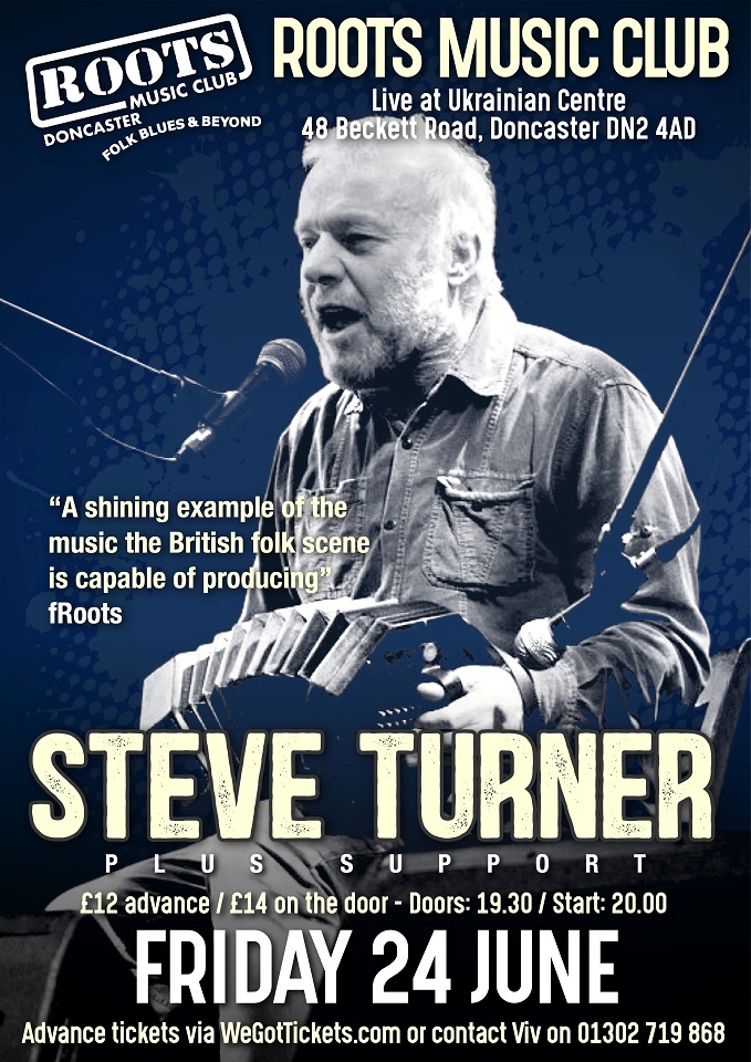 It's been a while since we last saw Steve Turner in Doncaster, we are thrilled to have him back in a couple of weeks time. Get your tickets and come and join us at the Ukrainian Centre. wegottickets.com/event/548971 #steveturner