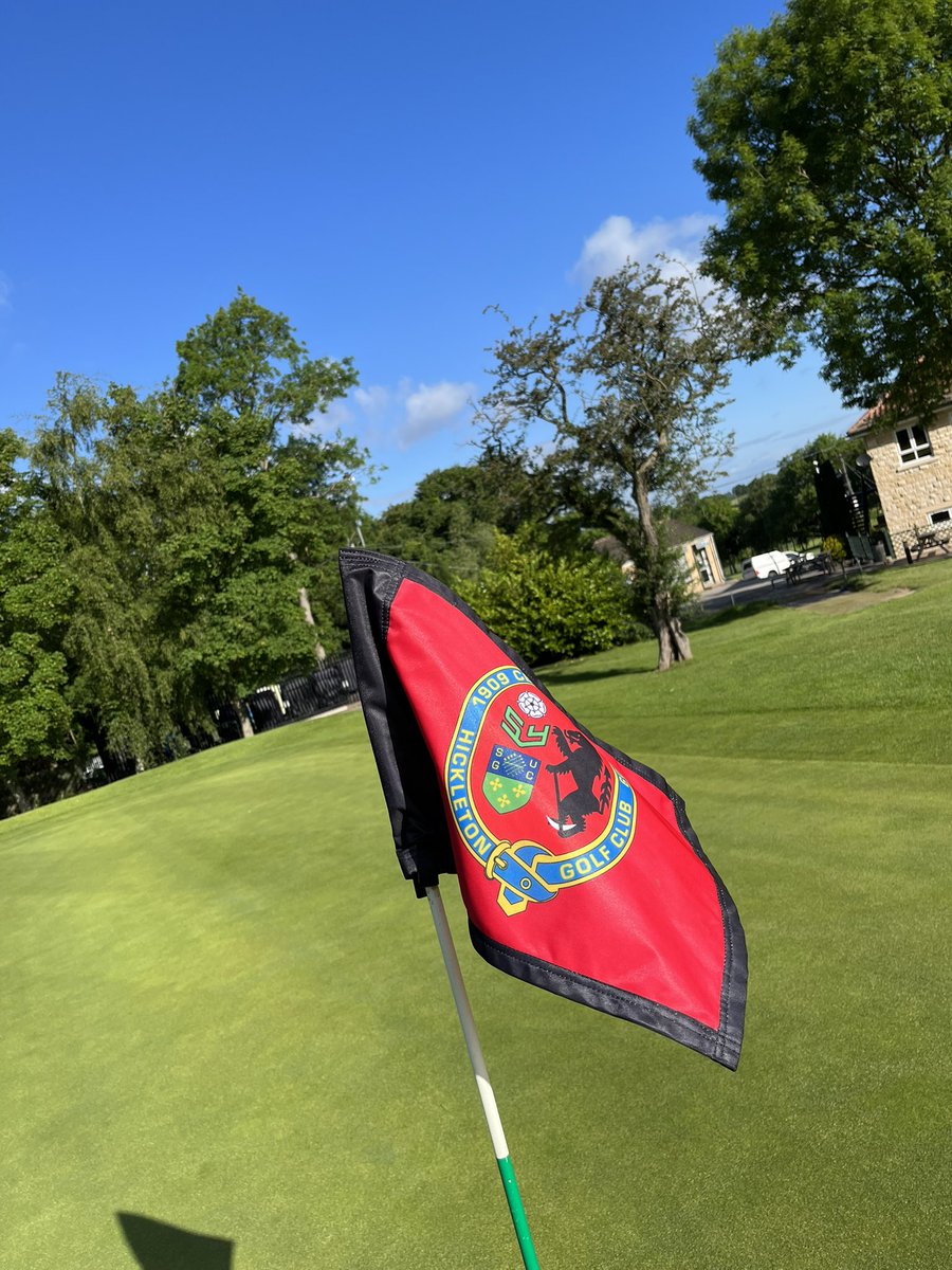 All set up for our Gents Open day. Weather ✅ Course ✅ Greens 🤤 #hickletongolfclub #Golf #openday