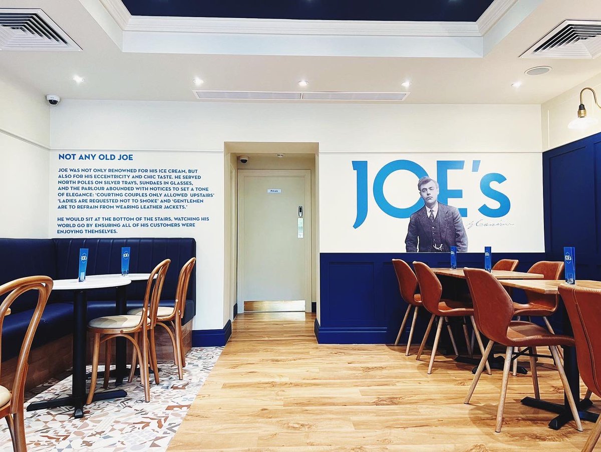 It’s the weekend! Sun is shinning(ish) perfect excuse for an ice cream! <a href="/JoesIceCream/">Joes Ice Cream</a> in Swansea is where it’s at! Check out the rather handsome interior, and custom illuminated pendant that we made and installed! #signmakers #interiordisplays #interiorbranding #bespokesignage