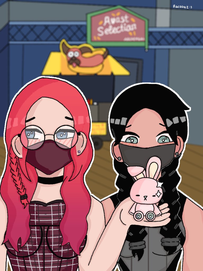3Racoonz's tweet photo. The original version of this was drawn near Avast Selection in Dean World
- I just really wanted to draw that hotdog #nopixelfanart https://t.co/WTP8MSaQ11