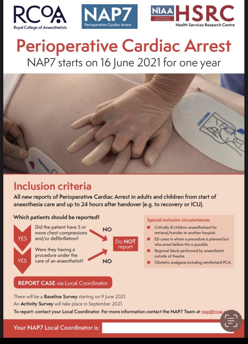 5 days until #NAP7 closes at midnight on 15 June You will be able to submit cases that occurred before 15 June afterwards but eligibility with finish then. Thank you for all your hard work
