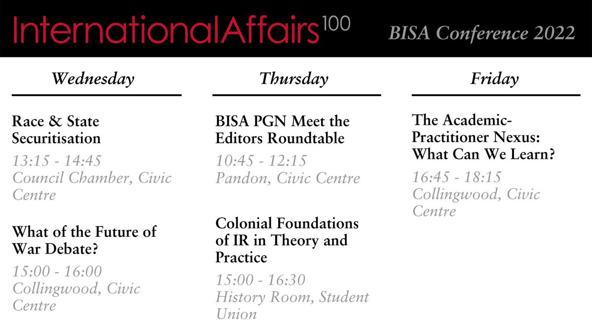 International Affairs (@iajournal_ch) on Twitter photo The IA team is at the <a href="/MYBISA/">BISA - British International Studies Association</a> conference next week!
Find out where you can meet us (and pick up a free copy) below 🔽 #BISA2022 The IA team is at the <a href="/MYBISA/">BISA - British International Studies Association</a> conference next week!
Find out where you can meet us (and pick up a free copy) below 🔽 #BISA2022