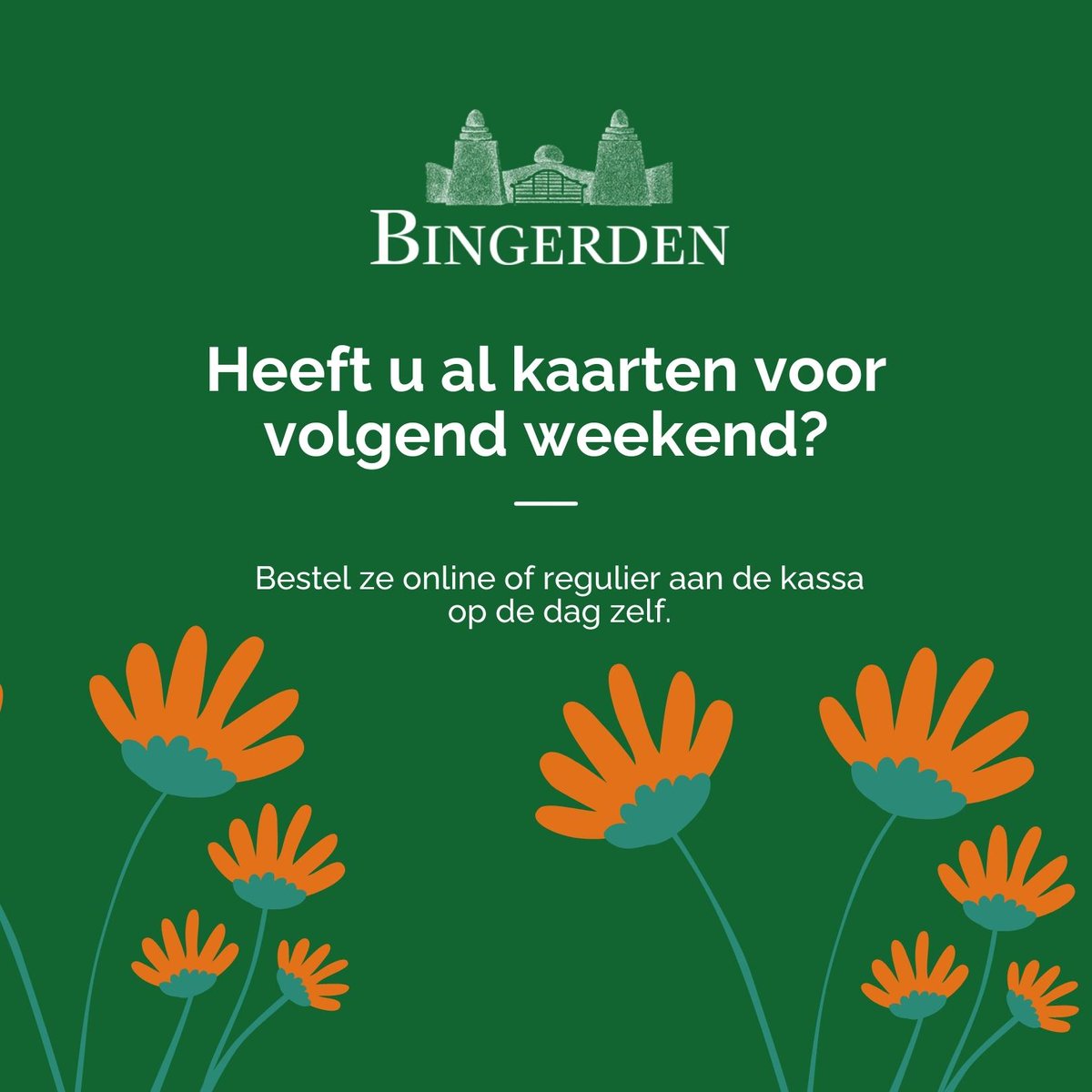 Nog maar één week te gaan tot de Internationale #Kwekerijdagen van 17, 18 en 19 juni! 🌼 Nog geen kaarten? Bestel dan nu uw kaarten online of regulier aan de kassa op de dag zelf. Het beloven inspirerende en gezellige dagen te worden. 🌱 Tot volgend weekend! 👋

#kwekerijdagen