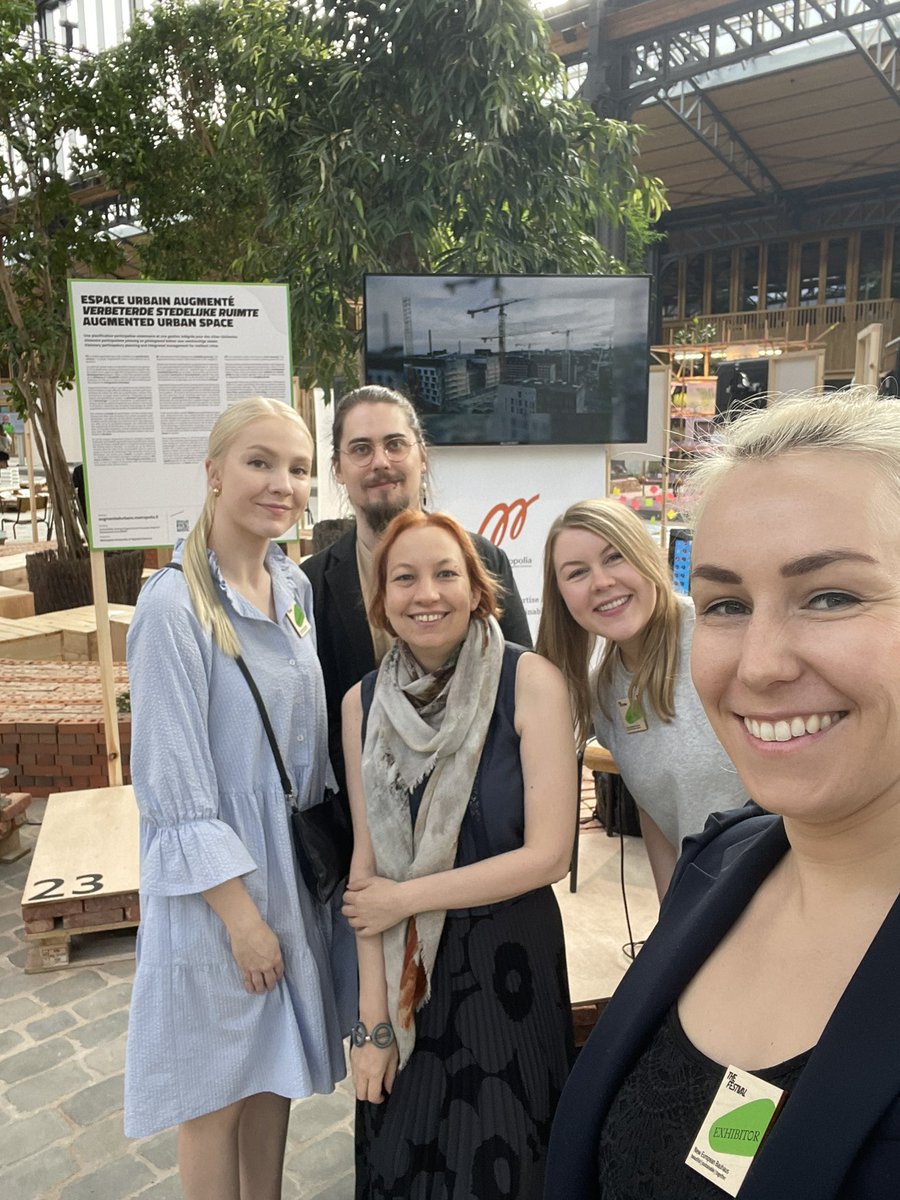 Day 3 starting at #NewEuropeanBauhausFestival with the super <a href="/metropolia/">Metropolia</a> team. Come to explore <a href="/AugmentedUrbans/">Augmented Urbans</a> project and participatory planning process at booth 23.