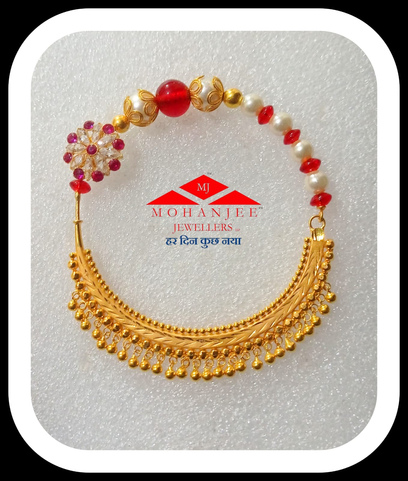 Gold pahadi store nath design
