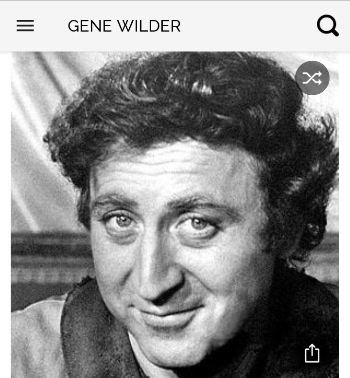 Happy birthday to this great actor.  Happy birthday to Gene Wilder 