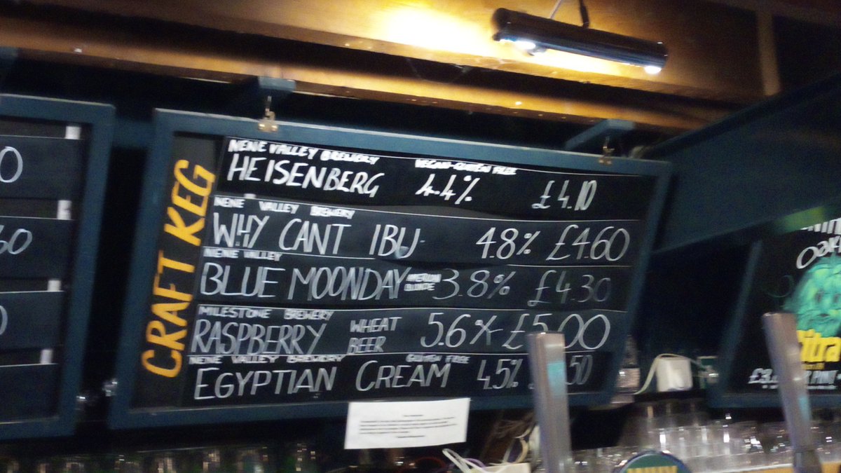 Real ale prices at #Charters Dutch Barge Pub in #Peterborough, will make London pub drinkers splutter.... #Oakhams