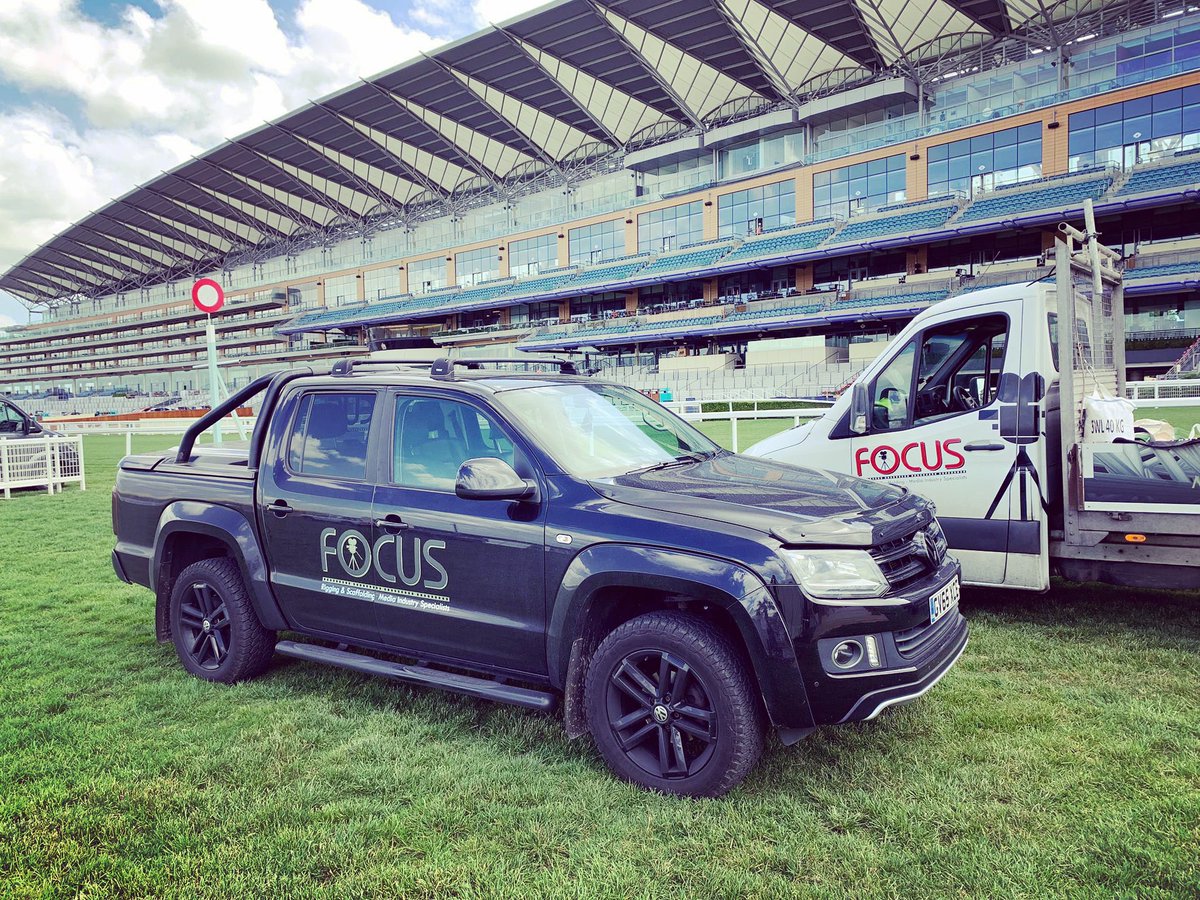 Getting Royal Ascot ready 🐎🎩

@Ascot 

Supporting the teams from 
@itvracing 
@NEP_UKI 
@ACSMediaUK 

#ascot #royalascot #horseracing #events #eventstructures #scaffolding #rigging #structures #teamfocus