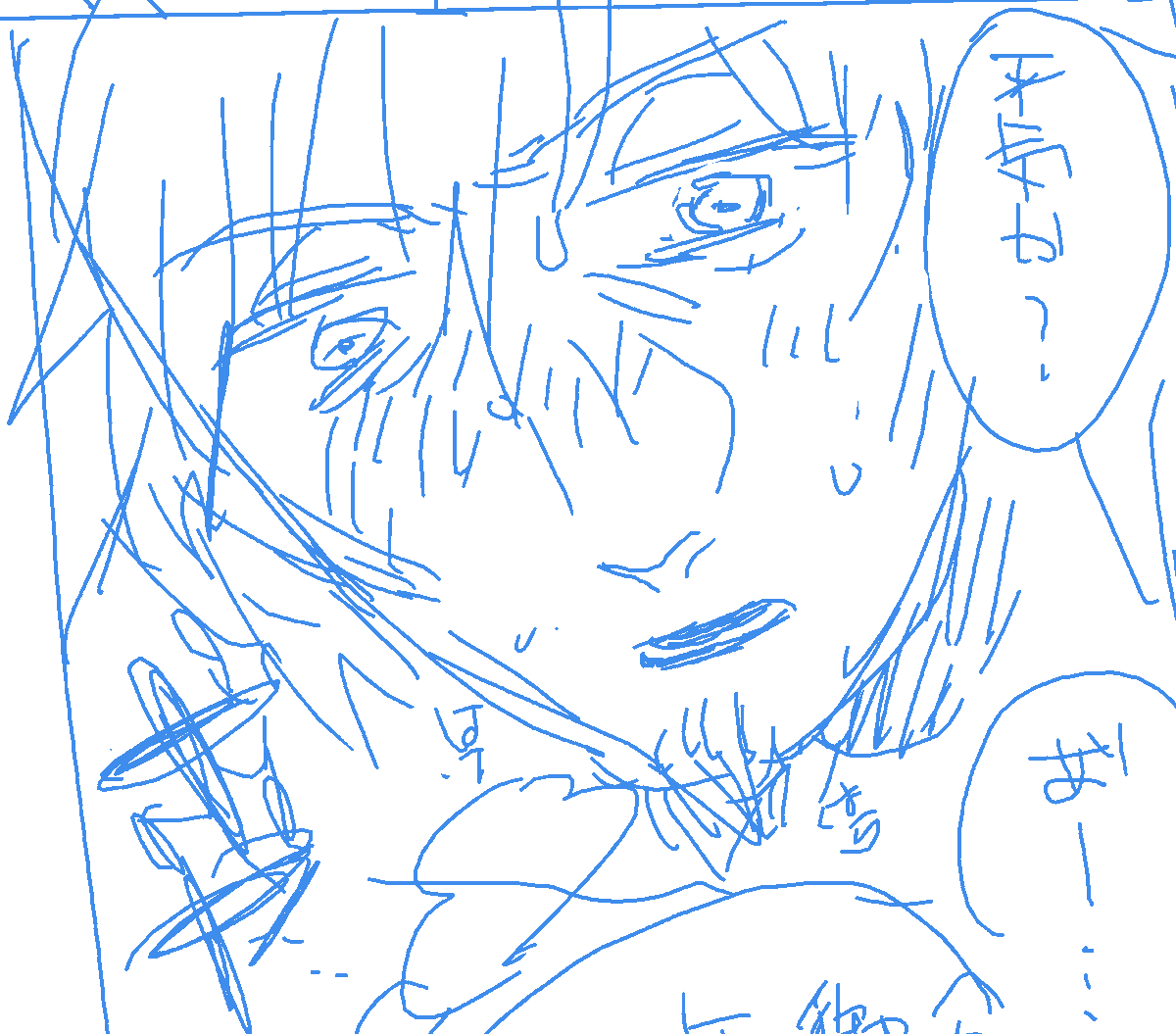 オジサンはランスロさんとはまた違う感じで大盛りに描けるので楽しい😊まだ顔の描き方模索中だけど… 