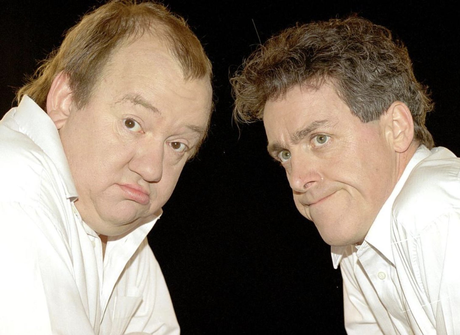 Happy birthday Hugh Laurie, seen here on the right with his comedy partner Stephen Fry. Born on this day in 1959 