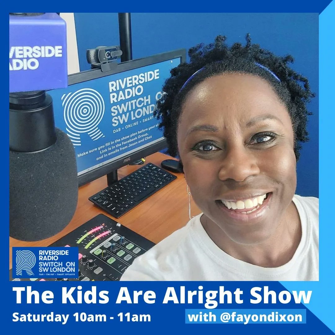 FayonTV's tweet photo. 5 year old Nikalia makes his debut on @ThisisRiverside #TheKidsAreAlrightShow He's only been speaking English for 5 months!!
I can't wait to hear what he has to say π€©
#switchonswlondon #riversidedab #awardwinning #childrensradioshow https://t.co/np1NYRinWa