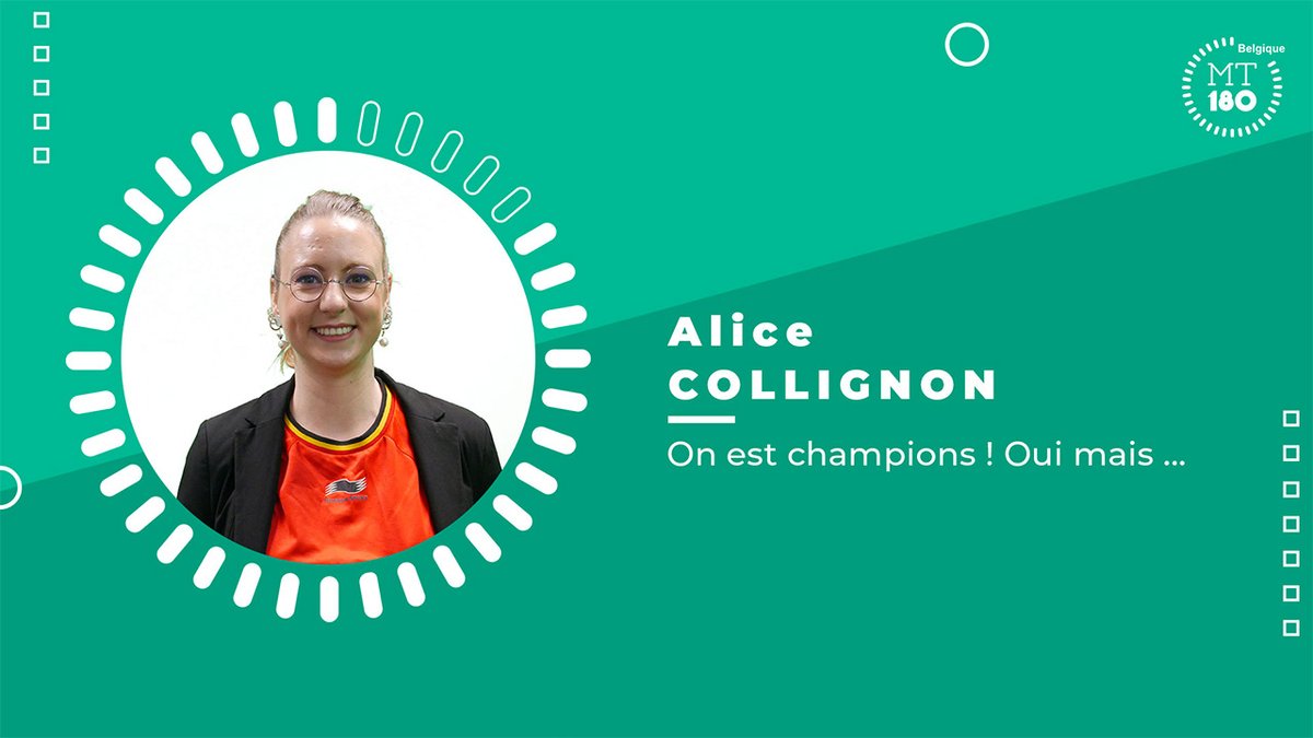 Alice Collignon, doctorante <a href="/frsFNRS/">F.R.S.-FNRS</a> au <a href="/GIGA_ULiege/">GIGA-ULiège</a> remporte la finale belge du concours "Ma thèse en 180 secondes" 👏🏻🏆 Elle représentera notre pays à la finale internationale en octobre 2022  🤩💪🏻#MT180 Félicitations à tous les participants !
news.uliege.be/cms/c_16318123…