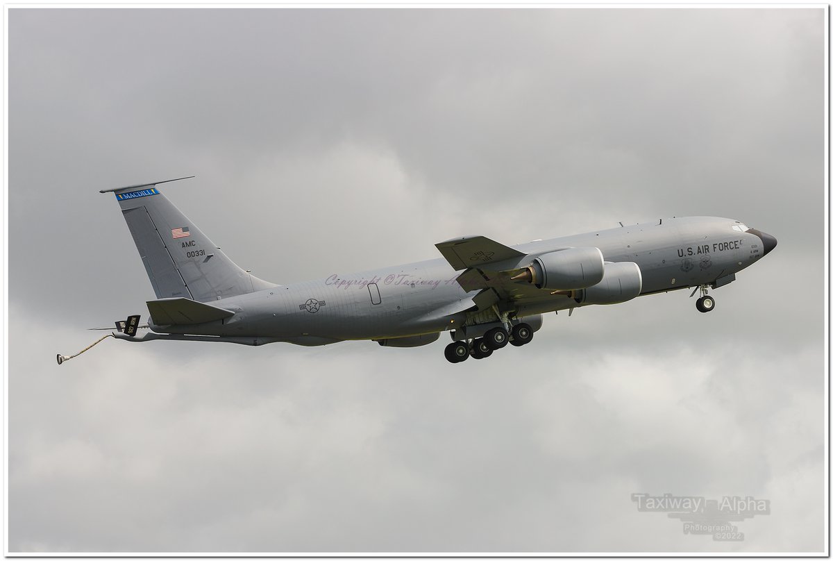 Glapics's tweet photo. United States Airforce | 60-0331 | Boeing | KC-135R | T0445| Pretswick International | EGPK | PIK | 10-06-2022 | 6th ARW,91stARS ,MacDill AFB ,FL. Gold63 Tanker for Mazda flight to Poland #6tharwARW #91stARS #Gold63 #Mazdaflight #kc135stratotanker #60-0331 #0331 https://t.co/EUvKC7ugN2