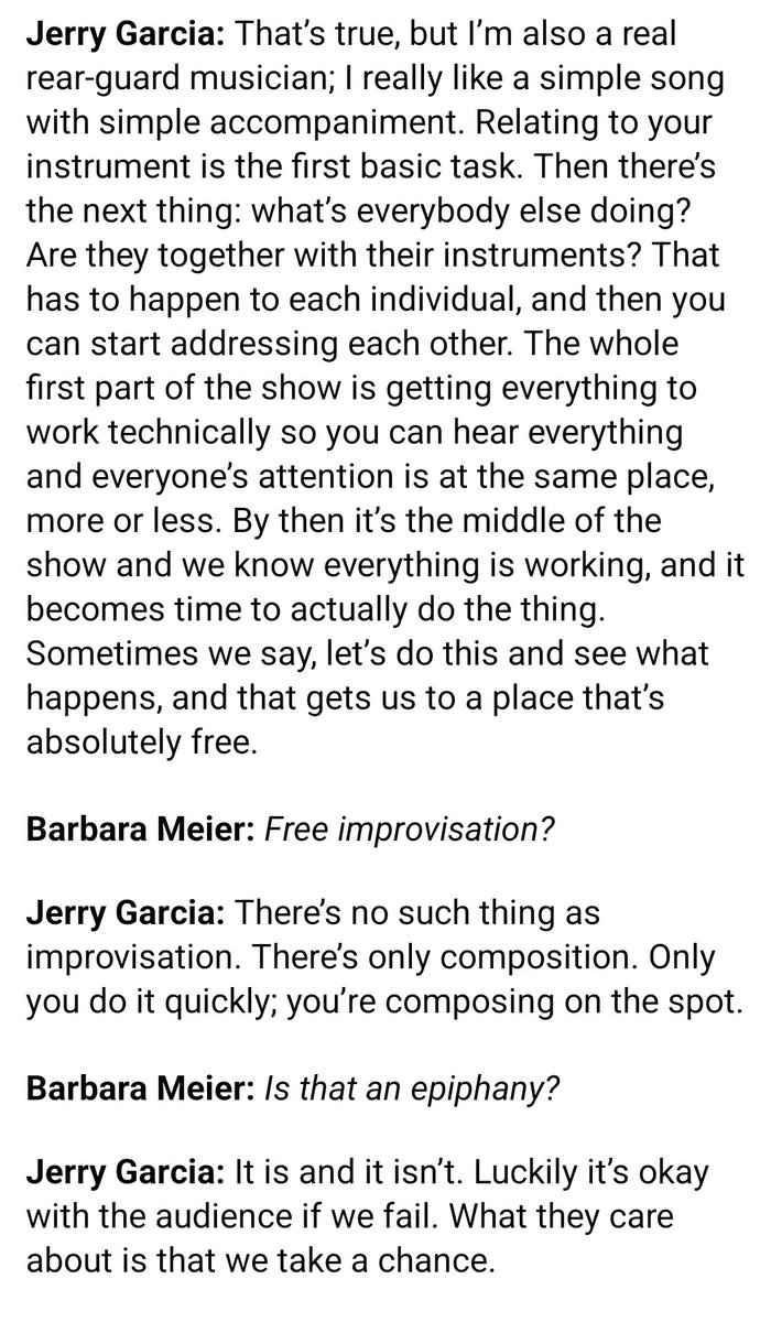 SuprAnnoydMario's tweet image. Clips from a Jerry Garcia interview with Barbara Meier in Tricycle magazine, 1992