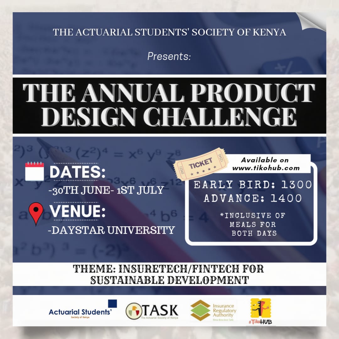 ActuarialKsu's tweet photo. #coolkidsofinsurancewrld Get on the #Roadtopdc our annual PROJECT DESIGN CHALLENGE, begins on 30th june to 1st July,ticket booking https://t.co/98oiQOkbq2 https://t.co/KMY8lJwumQ