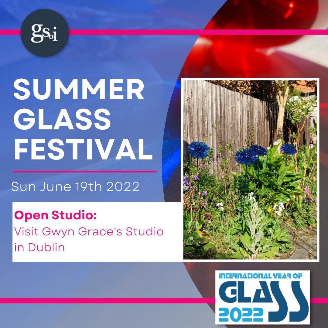 GlassSocietyIre's tweet photo. Open Studio! Visit Gwyn Grace's Studio in Dublin. Including demonstrations - cutting the glass, creating the design. NB Participants must be 16+ - A Summer Glass Festival Event -

https://t.co/88DaQu38FM

 #iyog2022 #irishglass #gsoi #openstudio #GSOISummerGlassFestival https://t.co/pNQ1TYSyzh