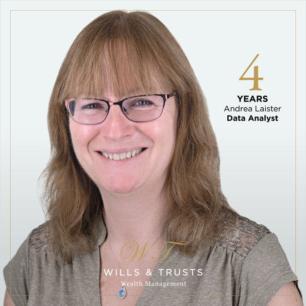WTrustsWMGroup's tweet photo. Today marks 4 years of service from Andrea, and with that comes a huge congratulations! As a vital part of our team, Andrea is a joy to work alongside. We hope you enjoy your day! https://t.co/BUF5XMlTQd