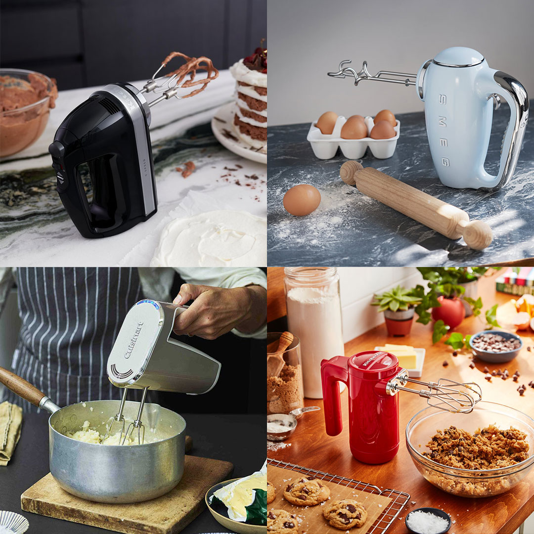 GilesElectrical's tweet photo. Precision and power in the palm of your hands 👩🍳
Hand mixers from #KitchenAid, #Smeg and #Cuisinart are a fantastic addition to any kitchen!
Find yours - https://t.co/60IulLmB3Y
#handmixer #foodmixer #homecook #bakingathome #treatideas #familydinner #foodprep #loveyourkitchen https://t.co/5XmDIKjgZy