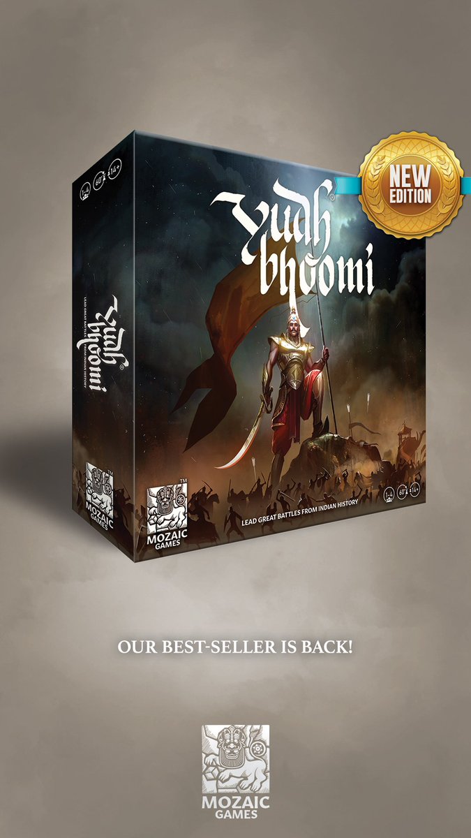 Our Bestseller Board Game is back in a new avatar! Check out the New Edition of Yudhbhoomi - Lead Great Battles from #IndianHistory Play 3 different campaigns on a massive board and choose to play in Competitive or Collaborative or a hybrid mode. 
.
#boardgames #tabletopgames