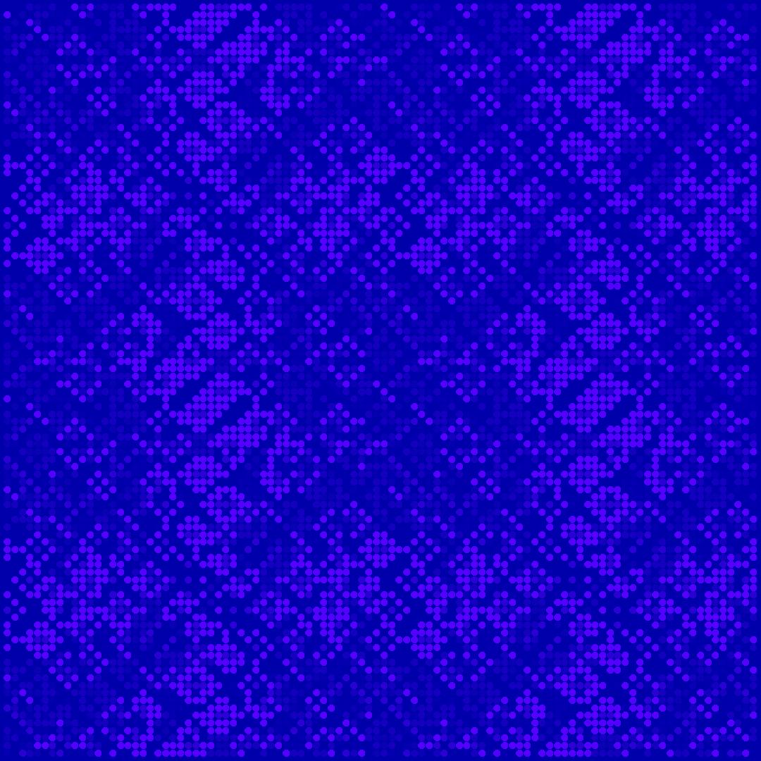 NonEuclideanDr1's tweet image. CA with a 2nd diamond Neighbourhood rule on a bicone.

#creativecoding #cellularautomaton