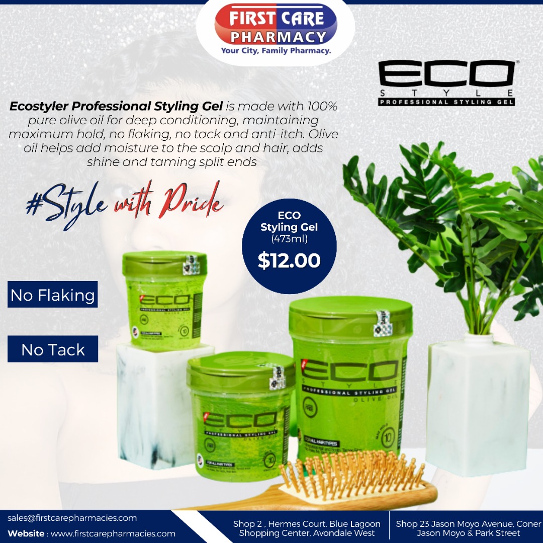 fcpharmacies's tweet photo. Made with 100% pure olive oil for deep conditioning, mantaining maximum hold, no flaking, no tack and anti-itch. Olive oil helps add moisture to the scalp and hair, add shine and taming split ends.
#ecostylergel
#ecohairproducts
#firstcarepharmacy https://t.co/AsCagWLvLb