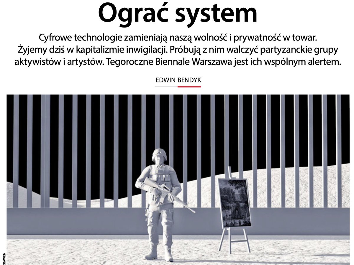 Pakiet na weekend - w @Polityka mój tekst o II EDYCJA BIENNALE WARSZAWA | 2022 |  Seeing Stones and Spaces Beyond the Valley , a po lekturze (lub przed) zapraszam do wysłuchaniu podcastu z kuratorami Anną Galas-Kosil i @bartek_frack 

➡️ t.ly/YXiI