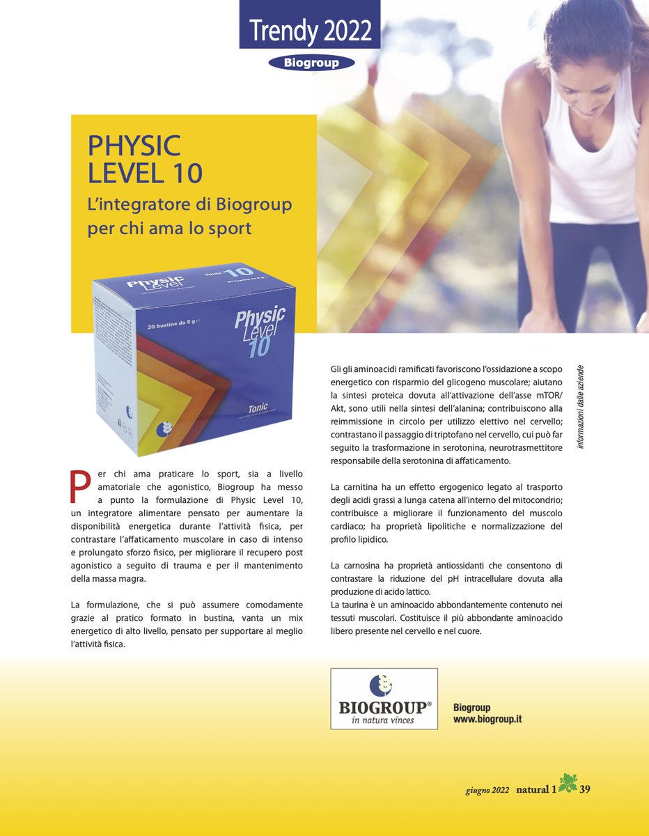 Natural1online's tweet photo. Trendy 2022 – Biogroup Giugno 2022
https://t.co/4oIkL8Ptpp https://t.co/gRMK76IkaI