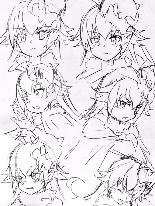 ダピコ表情とか落書き 