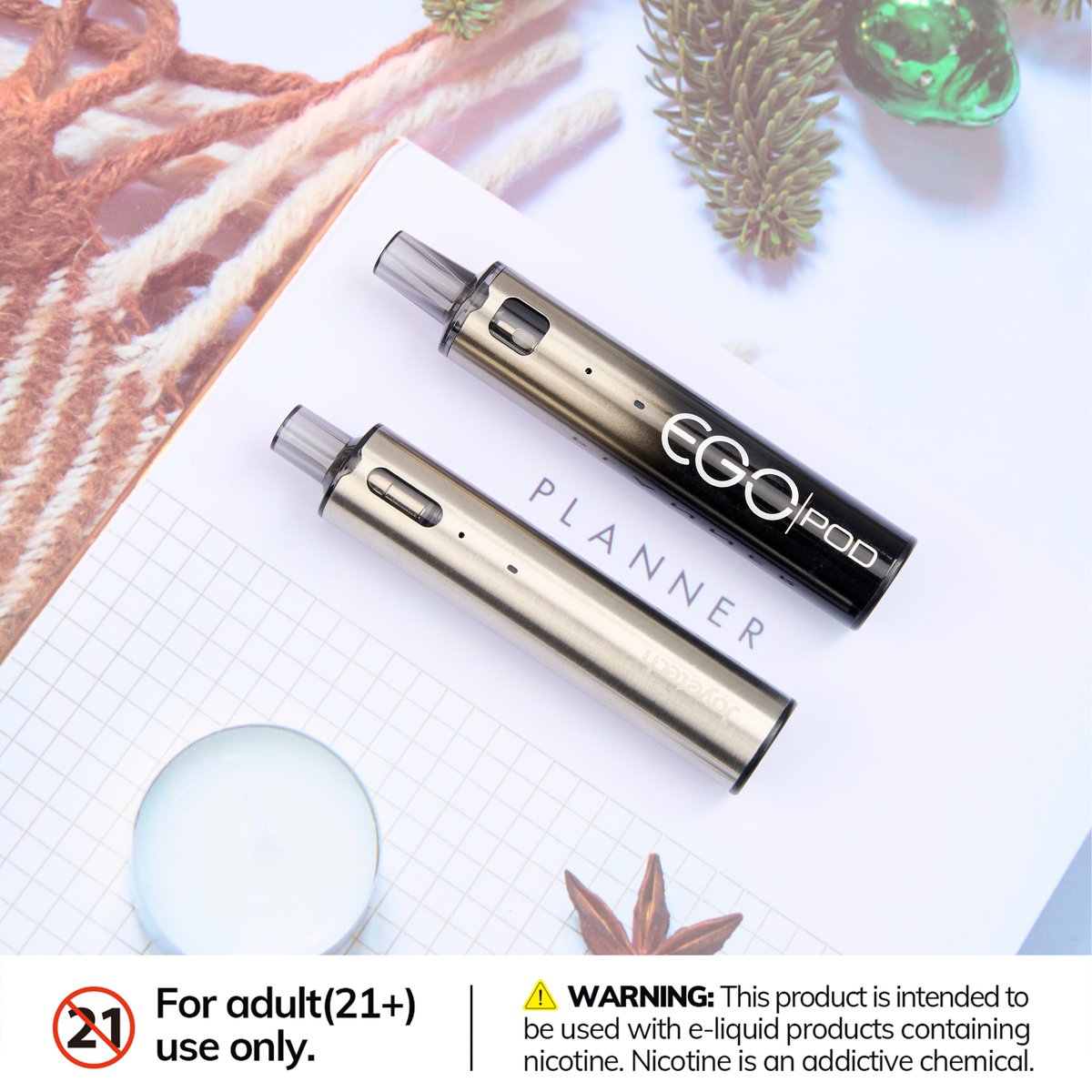 JoyetechClub's tweet photo. Simply portable, the optimized ego pod can be filled for 20 times with stable flavor.
·
WARNING: This device contains nicotine, nicotine is an addictive chemical.
·
#Joyetech #eGoPod #mtl #vapeon #cartridges #vape #vaping https://t.co/fYpZvPuHKA