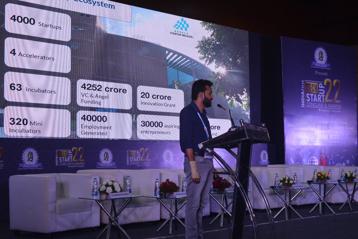 AICRAINDIA's tweet photo. We had the esteemed presence of Shri Abhijith Prasannakumar, Kerala Startup Mission, Govt of Kerala to share his views an perceptions on State Vision for Technology Start-ups, Addressing Start-up challenges and building ecosystem.#RajSharma #RajeshPathak #AshwathNarayan https://t.co/fOL8SWjp0s