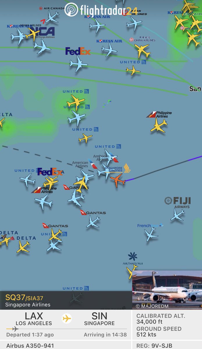 BREAKING : Singapore Airlines flight #SQ37 sent out 7500 transponder code shortly after taking off from Los Angeles International Airport

🔴 The transponder code indicating a possible hostile takeover of the aircraft
#hijack