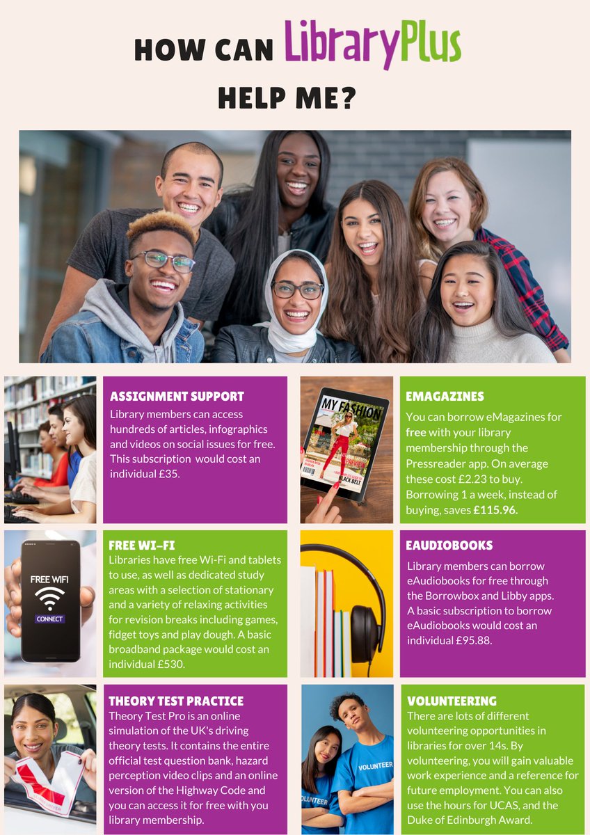 SouthfieldSch's tweet photo. Highlighting some services and resources that our #Northants @Library_Plus have, that students may not be aware of.

#libraryplus #northantslibraries https://t.co/XKQBYgPkHJ