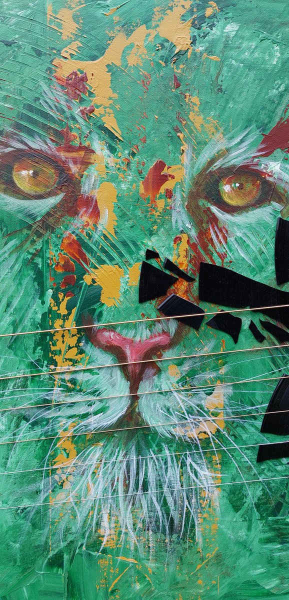 ArtofTonyNero's tweet photo. A little teaser from two of the new pieces for the upcoming #Fluxexhibition contemporary works using #acrylics  #vinyl  #guitarstrings
@fluxexhibition @ThePeninsulist https://t.co/lWoAs5UDKD