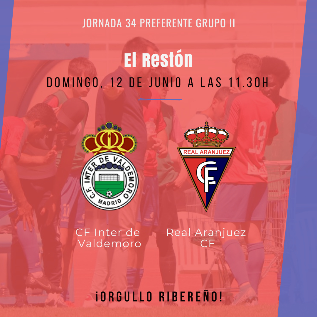 PREVIA | Os dejamos la previa del último encuentro de Liga ante el Inter de Valdemoro mañana a las 11.30h en jornada unificada. ¡La Gran Final!

realaranjuezcf.es/es/publication…

#VamosAranjuez #OrgulloRibereño
