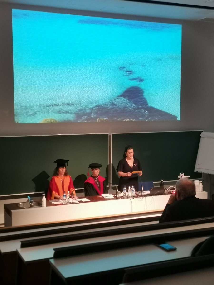 And there she goes: Ilaria Tucci from @TampereUni defending her thesis in #PeaceAnd
ConflictResearch. Ilaria, a professional theatre practitioner, explores in her thesis community based #theatre as #conflicttransformation in militarized #Lampedusa. See:
tuni.fi/fi/ajankohtais…