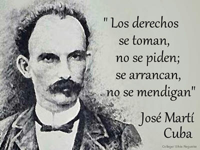 #CumbreDeLosPueblos 
#Solidaridad
Los derechos se toman, no se piden. Se arrancan, no se mendigan. #JoséMartí
#Cuba🇨🇺
@guevara_iria
@valoresteam 
@CubaMINREX 
@DefendiendoCuba