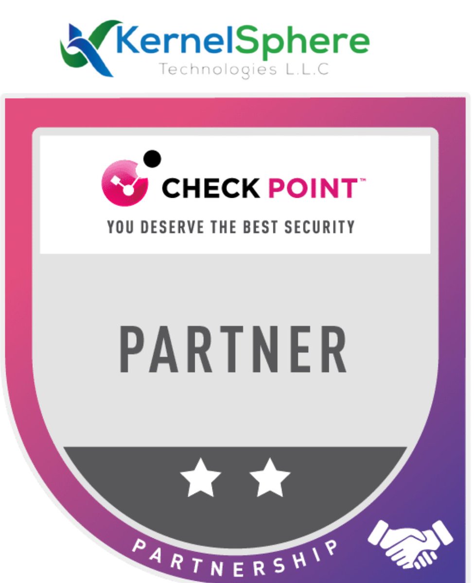 kernelsphere1's tweet image. We are glad to announce #Kernelspheretech is officially an authorized Checkpoint Partner.

Visit us at bit.ly/3NsBCn4

#business #security #network #software #cyber #securitymanagement #datasecurity #hardware #cloudsecurity