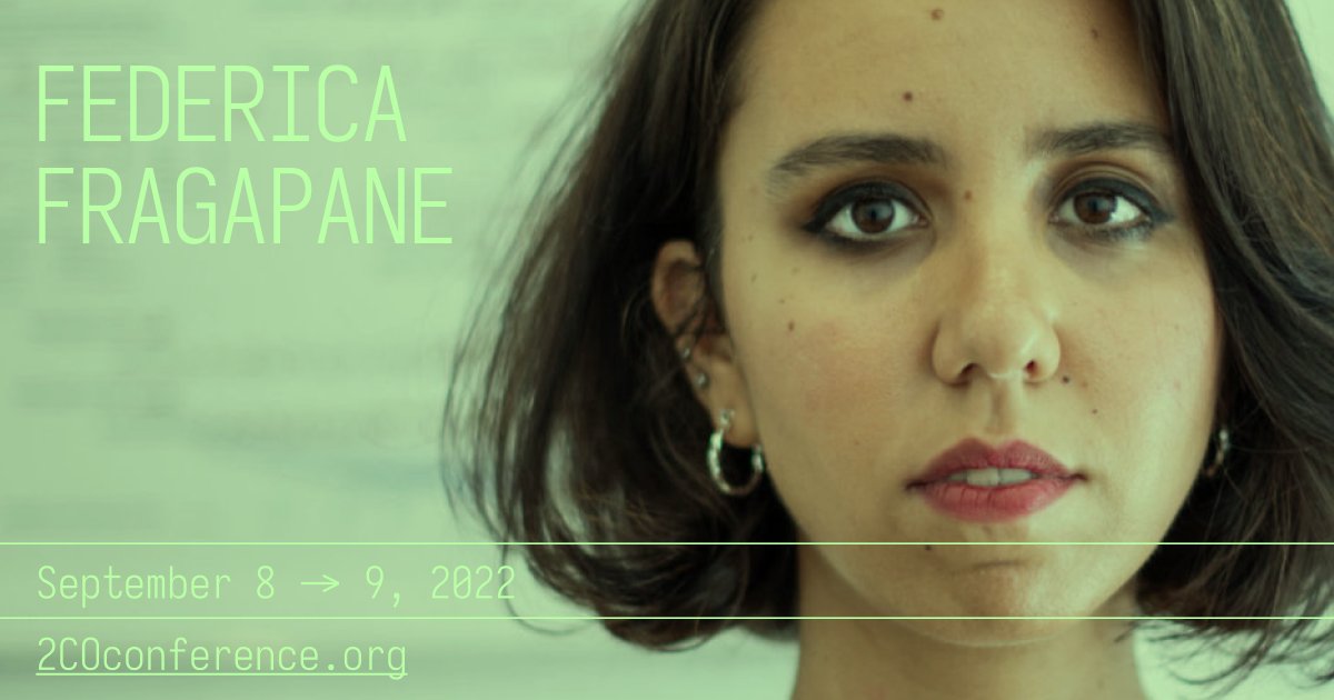 2COConference's tweet image. It’s time to announce our lineup of keynote speakers for the next #2CO #communicating #complexity #dataViz #conference .
So glad to have @fedfragapane with us in #Alghero
Submit your abstract before June the 16th -  more news to come soon.
2coconference.org/2022/