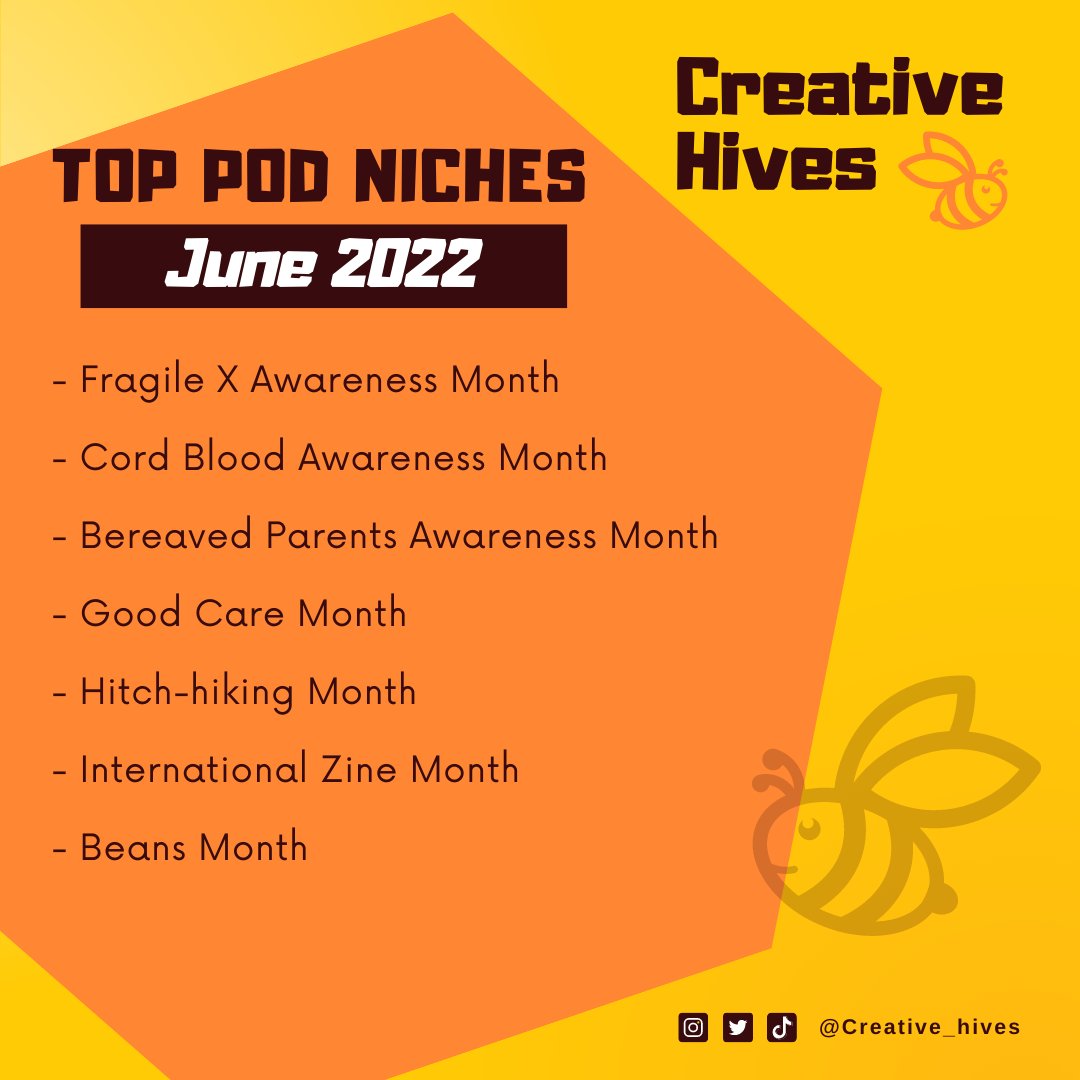 creative_hives's tweet photo. Top Print on Demand Niches for June 2022 🔥

❤

#printondemand #merchbyamazon #printondemandshirt #printondemandshop #redbubble #amazonmerch #pod #tshirtbusiness #redbubbleartist #spreadshirt #society6 #teepublic #tshirts #niches #printondemandniche #podniches #tshirtniche https://t.co/rmUVmjfGO1