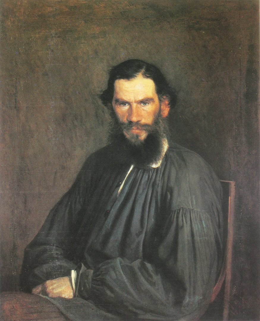И.Н.Крамской. Портрет л. н. Толстого. 1873.
