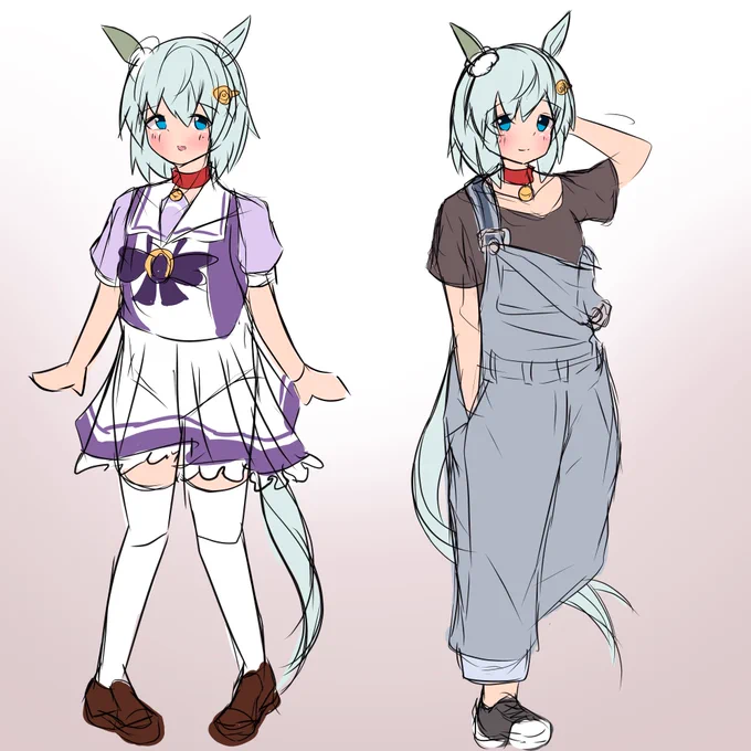 せいちゃん習作
久しぶりに全身描いてみた

 #ウマ娘
セイウンスカイ 
