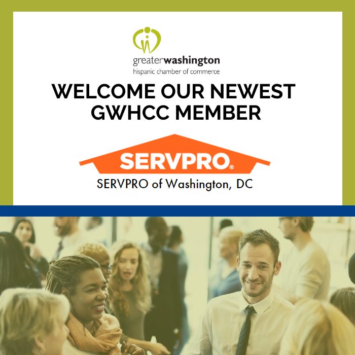 Welcome our newest #GWHCC member @<a href="/ServproOfDC/">SERVPRO of Washington, DC/Bethesda/College Park</a>!

Thanks for joining us. As a trusted leader in the restoration industry, SERVPRO of Washington, DC provides 24-hour residential and commercial services.

Visit their website for more info: servproofwashingtondc.com