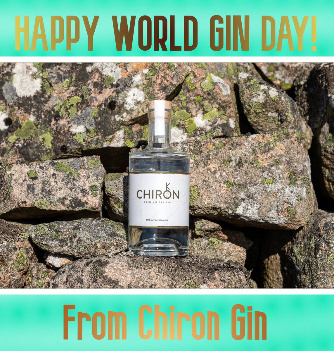 Happy World Gin Day from Chiron Premium CBD Gin. a perfect balance of botanicals and CBD isolate make for a perfect refreshing and relaxing London dry gin. (and no the CBD does not get you high 😁). Visit us at chirongin.com #ginbar #gingin #gintonic #ginstagram #cbduk