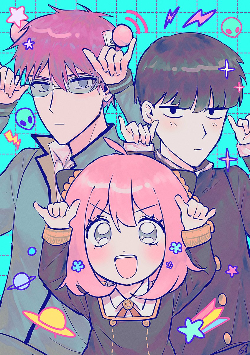 hyeon_0613's tweet photo. PSYCHICS✨
#saikik #SPY_FAMILY #mobpsyco100 https://t.co/7S46u1JyxH