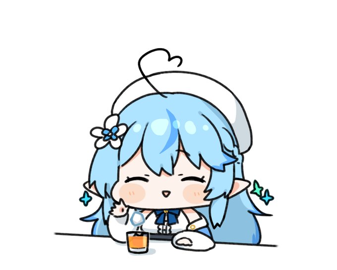 氷魔法をウイスキーに使う雪花ラミィのファンアートです#LamyArt #hololiveALT 