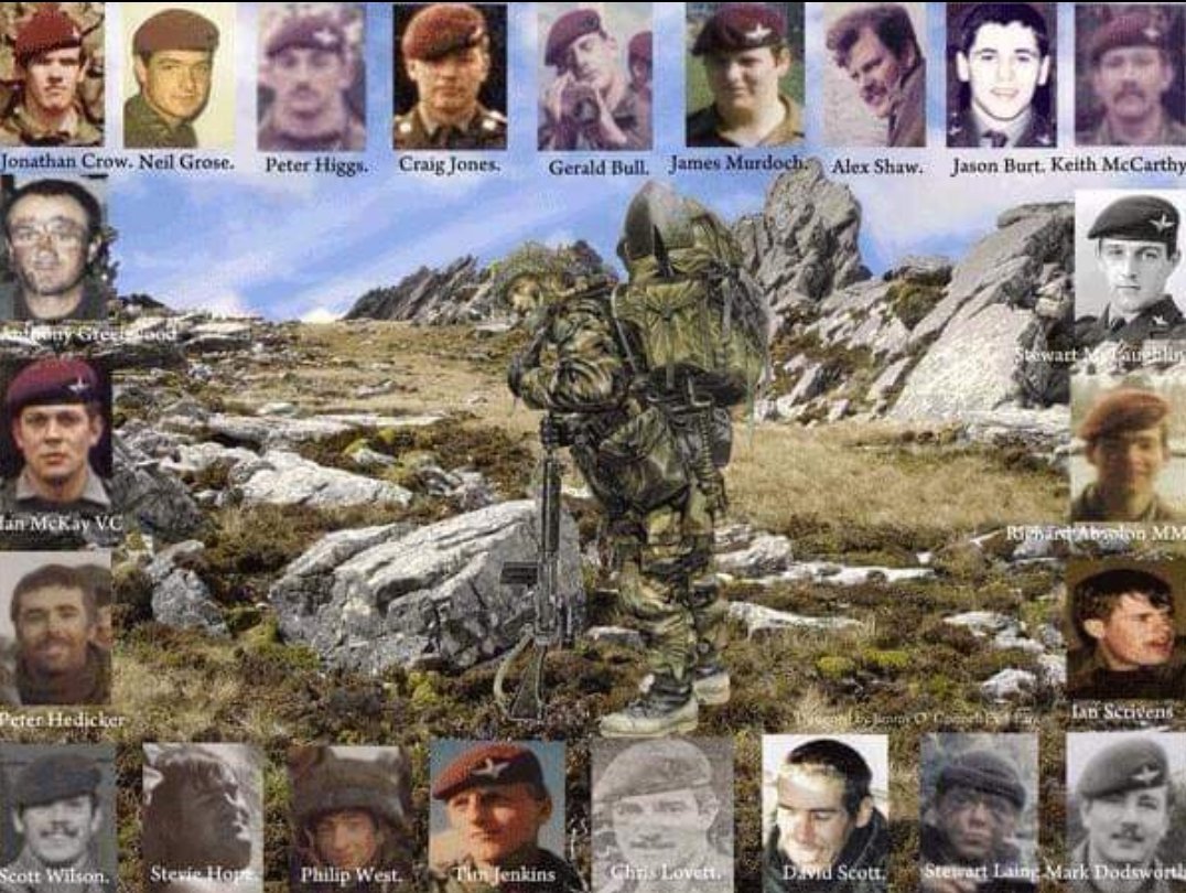 40 years ago today the men of 3 PARA were fighting in the battle for Mount Longdon. 23 men were killed, Two of the dead – Privates Ian Scrivens and Jason Burt – were only seventeen years old, and Private Neil Grose was killed on his 18th birthday. R.I.P Airborne Warriors.