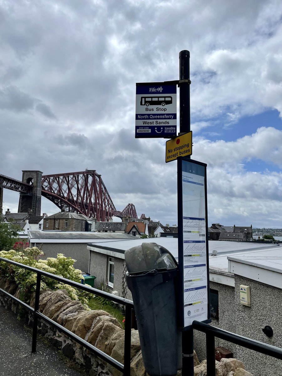 Bus stop with a view. #NorthQueensferry