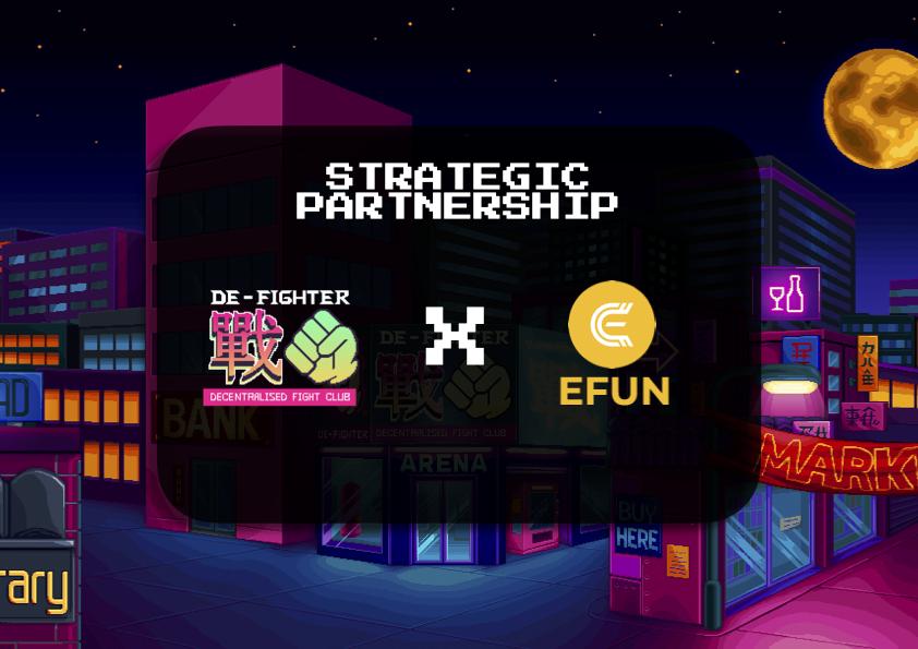 DeFighterDFC's tweet photo. De-Fighter is proud to announce another fantastic partner in @efun_tech 🎉
A very exciting platform, and we look forward to utilising there prediction utilities in De-Fighter!
Learn more about our collaboration here: 
https://t.co/UvR5XaUbHD
#P2E #BSC #IDO $ETH $BNB #ETH https://t.co/fRS1MXweTk