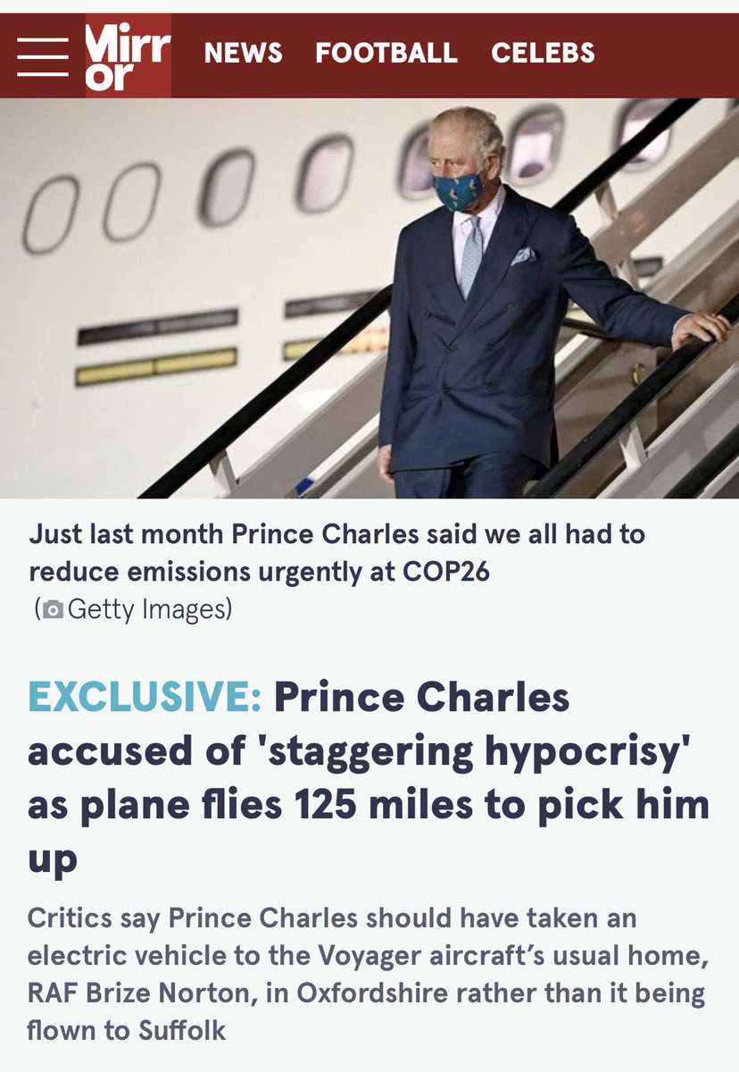 MartinDaubney's tweet image. Prince Charles owns six houses &amp;amp; takes private jets to climate change conferences where he lectures us plebs on reducing emissions 

Now he’s poked his nose into the government’s immigration policy. He’s broken the Royal pledge to stay out of politics. He isn’t fit to be King